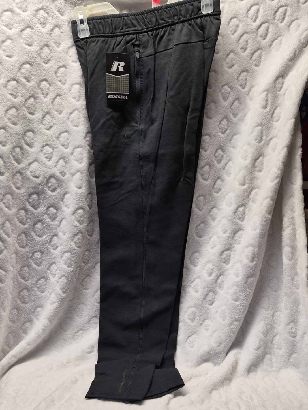 Russell Athletic Men's Dark Gray Jogger Pants with Zip Pocket